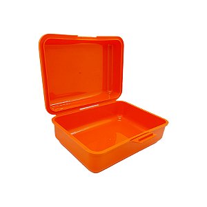 Caixinha Lembrancinha Plástica Laranja 18x13x7cm - 1 unidade - Rizzo