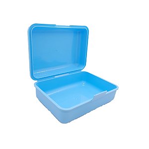 Caixinha Lembrancinha Plástica Azul Bebê 18x13x7cm - 1 unidade - Rizzo