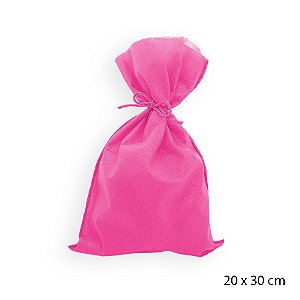 Saco para Surpresas em TNT - 20 x 30 cm - Rosa Pink - 10 unidades - Best Fest - Rizzo