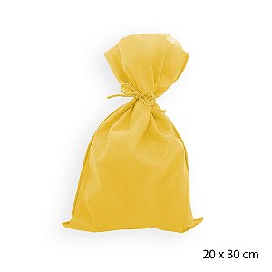 Saco para Surpresas em TNT - 20 x 30 cm - Amarelo - 10 unidades - Best Fest - Rizzo