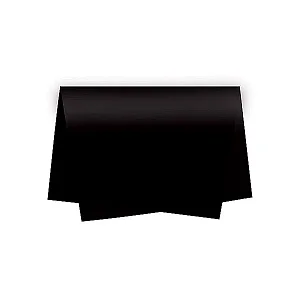 Papel de Seda - 50x70cm - Preto - 10 folhas - Riacho - Rizzo