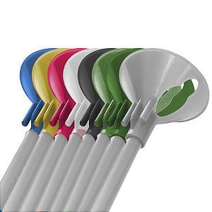 Suporte para Balão 33cm - Sortido com Haste Branco - 10 Unidades