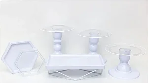 Kit Comemore MAIS Clean - 27 Branco - 01 Unidade - Só Boleiras - Rizzo Festas