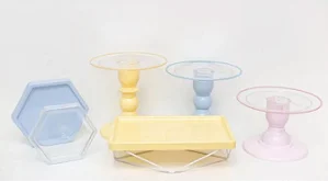 Kit Comemore MAIS Clean - 34 Colors Azul Candy, Creme e Rosa Candy - 01 Unidade - Só Boleiras - Rizzo Festas