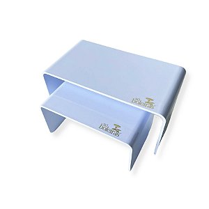 Kit Suporte para Doces Elevadores - Azul Candy - 2 unidades - Só Boleiras - Rizzo