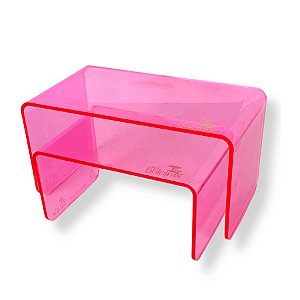 Kit Suporte para Doces Elevadores Clean Color - Pink - 2 unidades - Só Boleiras - Rizzo