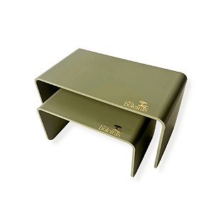 Kit Suporte para Doces Elevadores Fosco - Verde Eucalipto - 2 unidades - Só Boleiras - Rizzo