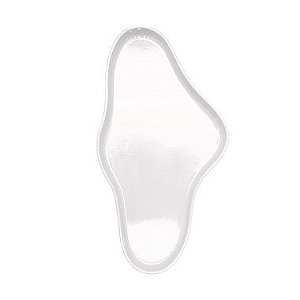 Bandeja Orgânica  - 25x13,5 cm -   Branco - 1 unidade - Só Boleiras - Rizzo