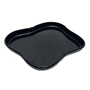 Bandeja Orgânica  - 18x14,5 cm -   Preto - 1 unidade - Só Boleiras - Rizzo