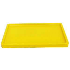 Bandeja Retangular 30x18cm Amarelo - 01 unidade - Só Boleiras - Rizzo Embalagens