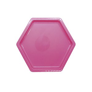 Bandeja Sextavada - Rosa Neon - 1 unidade - Só Boleiras - Rizzo
