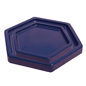 Bandeja Sextavada Azul Marinho - 01 unidade - Só Boleiras - Rizzo Embalagens
