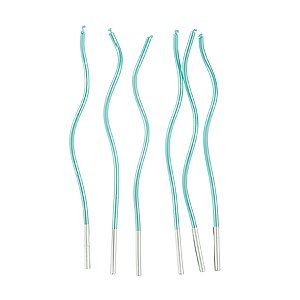 Vela Espiral Azul Metalizada 17 cm - 1 unidade Pct. c/ 6 unidades - Rizzo