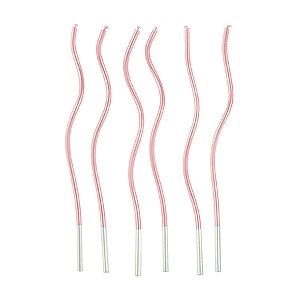 Vela Espiral Rosa Metalizada 17 cm - 1 unidade Pct. c/ 6 unidades - Rizzo