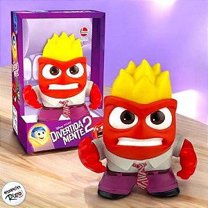 Boneco Raiva Divertidamente Articulado de Vinil - 16cm - 1 unidade - Disney Original - Rizzo