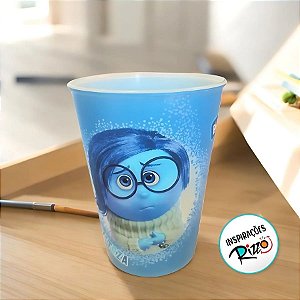 Copo Plástico Divertidamente - Tristeza - 320ml - 1 unidade - Disney Original - Rizzo