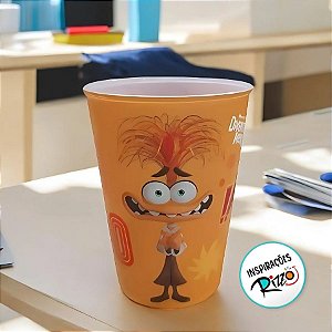 Copo Plástico Divertidamente - Ansiedade - 320ml - 1 unidade - Disney Original - Rizzo