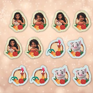 Aplique Imp em EVA - Moana 2 - 12 unidades - Disney Original - Rizzo
