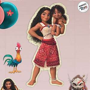 Painel Decorativo - Moana 2 - 46x33cm - 1 unidade - Disney Original - Rizzo