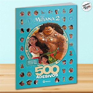 500 Adesivos Moana 2 - 1 unidade - Disney Original - Culturama
