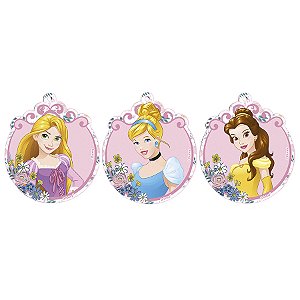 Pingentes I - Princesas - MDF - 3 unidades - Disney Original - Rizzo