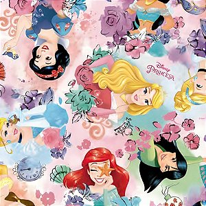 Saco para Presente Princesas da Disney Florido - 25 unidades - Disney Original - Rizzo