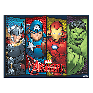 Painel TNT Festa Vingadores - 140 x 103cm- 01 Unidade - Disney Original - Rizzo
