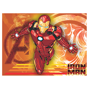 Painel Grande TNT Vingadores - Homem de Ferro - 01 unidade -1,40x1,03cm - Disney Original - Rizzo