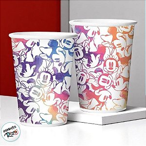 Copo Papel 180 Ml Minnie Tie Dye 12 Unidades - Disney Original - Rizzo Festas