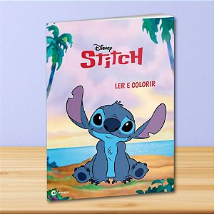 Livro para Ler e Colorir Stitch - 1 unidade - Disney Original - Rizzo