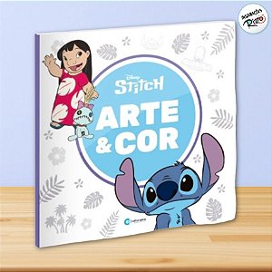 Livro Arte e Cor Stitch - 1 unidade - Disney Original - Rizzo
