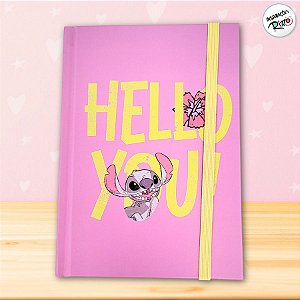 Mini Caderno de Anotações - Stitch - Hello You - 10x15cm - 1 unidade - Disney Original - Rizzo