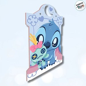 Painel Decorativo - Stitch Baby e Xepa - 46x32cm - 1 unidade - Disney Original - Rizzo