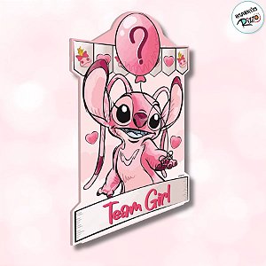 Painel Decorativo - Chá Revelação Angel - 46x32cm - 1 unidade - Disney Original - Rizzo