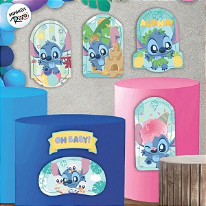 Kit Decorativo - Stitch Baby - 6 Itens - 1 unidade - Disney Original - Rizzo
