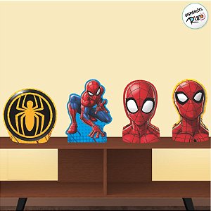 Decoração de Mesa - Homem Aranha - 4 unidades - Disney Original - Rizzo