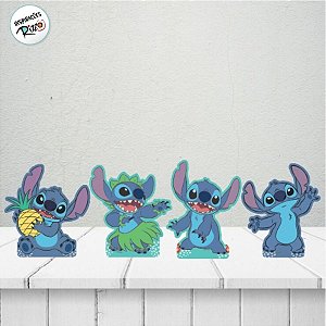 Decoração de Mesa - Stitch - 4 unidades - Disney Original - Rizzo