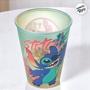 Copo de Plástico Stitch Aloha - 280ml - 1 unidade - Disney Original - Rizzo