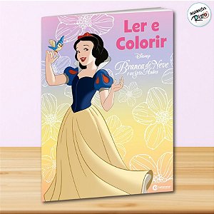 Livro para Ler e Colorir Branca de Neve e os Sete Anões - 1 unidade - Disney Original - Rizzo
