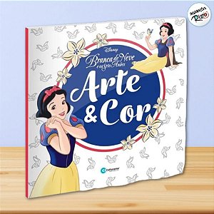 Livro Arte e Cor Branca de Neve e os Sete Anões - 1 unidade - Disney Original - Rizzo