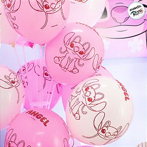 Balão Festa Angel - 9" - 25 unidades - Disney Original - Rizzo