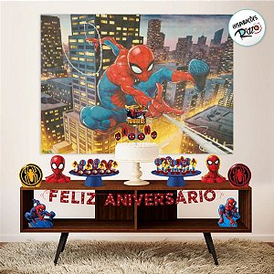 Kit Festa Fácil - Homem Aranha - 39 Itens - 1 unidade - Disney Original - Piffer