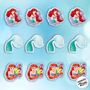Aplique Imp em EVA - Ariel - 12 unidades - Disney Original - Rizzo