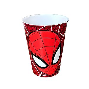 Copo de Plástico Homem Aranha Vermelho - 320ml - 1 unidade - Disney Original - Rizzo