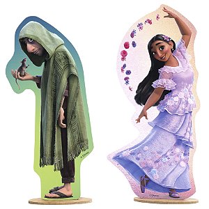 Kit Enfeites De Mesa 1 - Encanto - MDF - 2 unidades - Disney Original - Rizzo