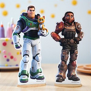 Kit Enfeite De Mesa 1 - Lightyear - MDF - 2 unidades - Disney Original - Rizzo