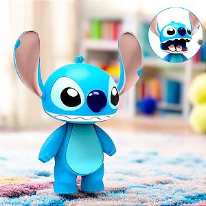 Boneco Stitch Articulado de Plástico com Comidinhas - 24cm - 1 unidade - Disney Original - Rizzo