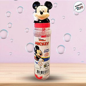 Lança Bolhas de Sabão - Mickey Mouse - 198ml - 1 unidade - Disney Original - Rizzo