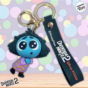 Chaveiro 3D Inveja - Divertidamente 2 - 7cm - 1 unidade - Disney Original - Rizzo