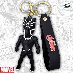 Chaveiro 3D Pantera Negra - Vingadores - 9cm - 1 unidade - Disney Original - Rizzo